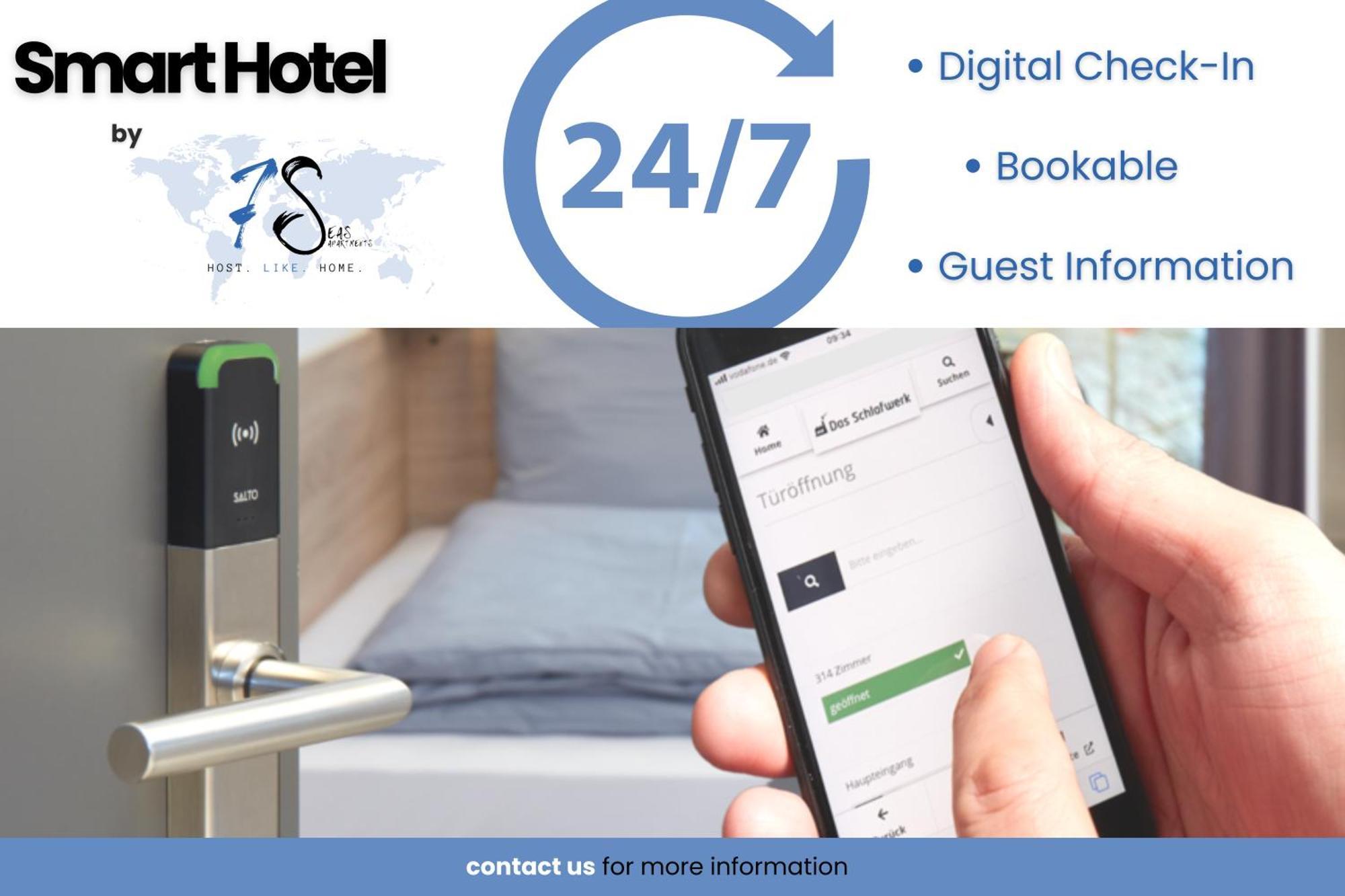 7Seas Business & Family Apartment - Balkon - 24-7 Check-In カイザースラウテルン エクステリア 写真